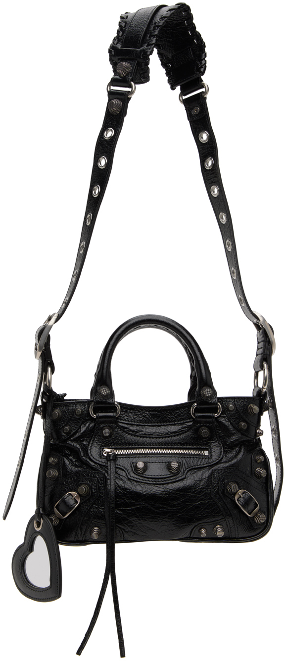 Balenciaga Neo Cagole Small Shoulder Bag In Black