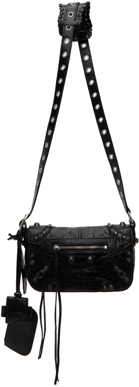 Shop Balenciaga Black Xs 'le Cagole' Bag In 1000 Black