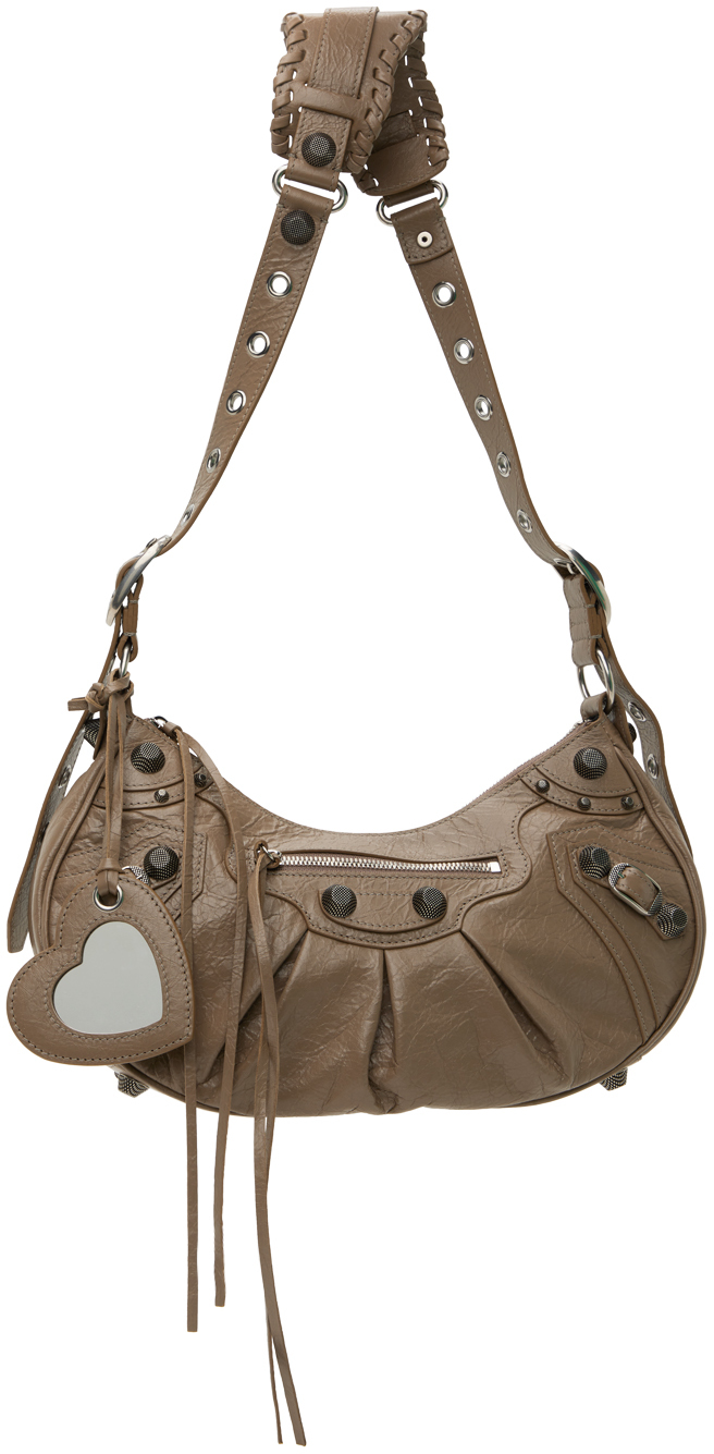 Taupe 'Le Cagole' Small Shoulder Bag