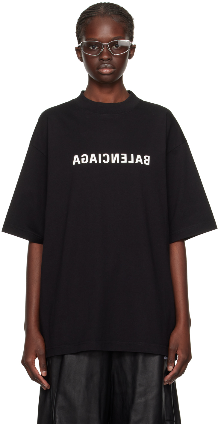 Balenciaga: Black Mirror T-Shirt | SSENSE