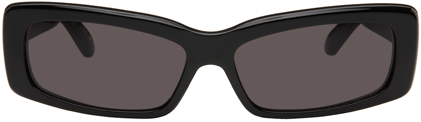 Black Oversize Rectangle Sunglasses