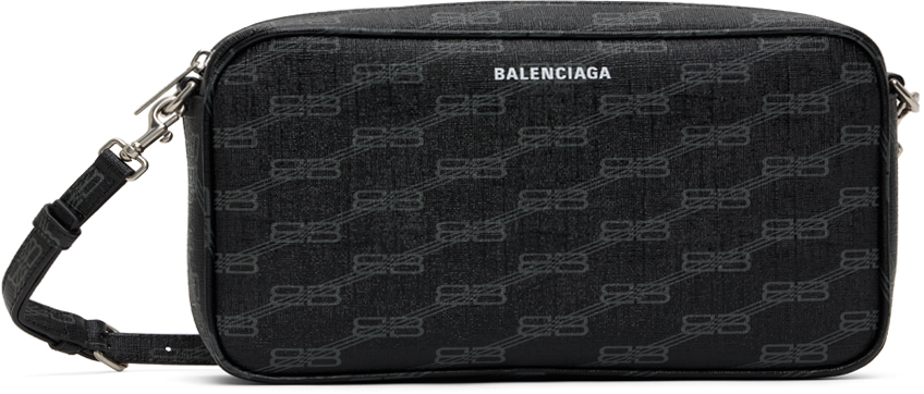Balenciaga Black Medium Signature Camera Bag