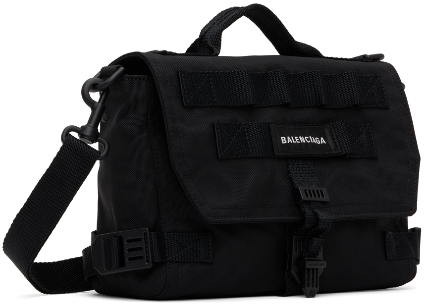 Balenciaga Army Utility Crossbody Bag - Black