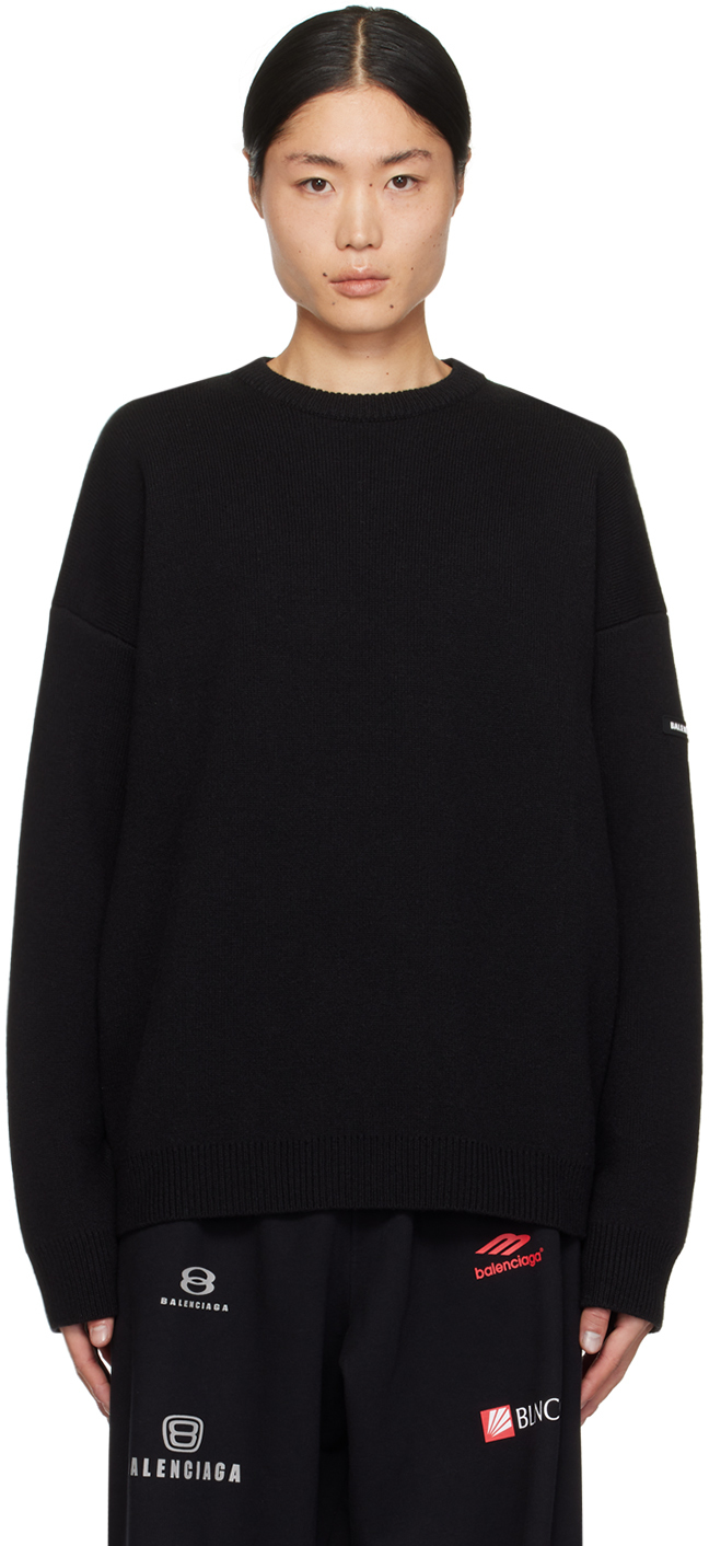 Balenciaga Black Crewneck Sweater