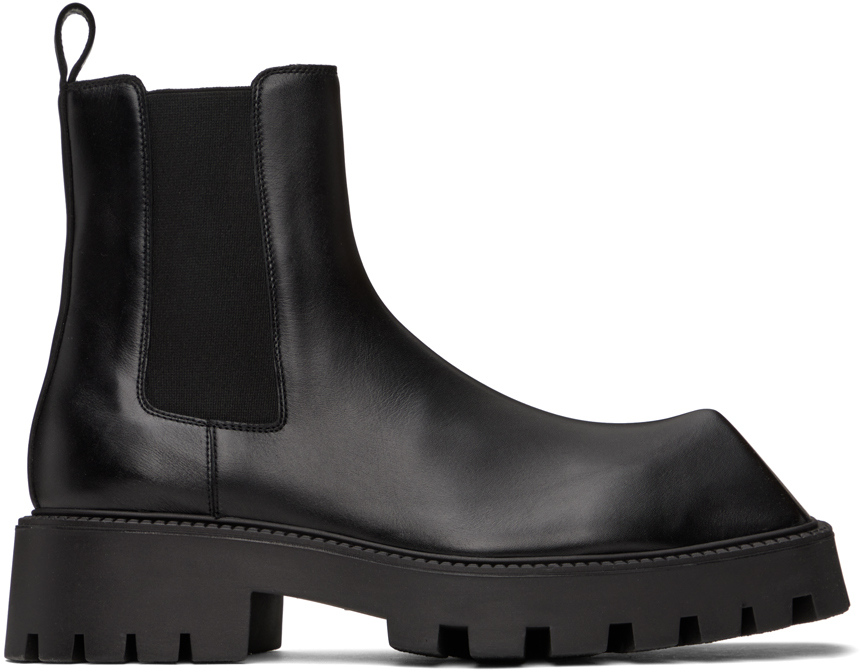 Balenciaga Black Rhino Chelsea Boots In 1000 Black
