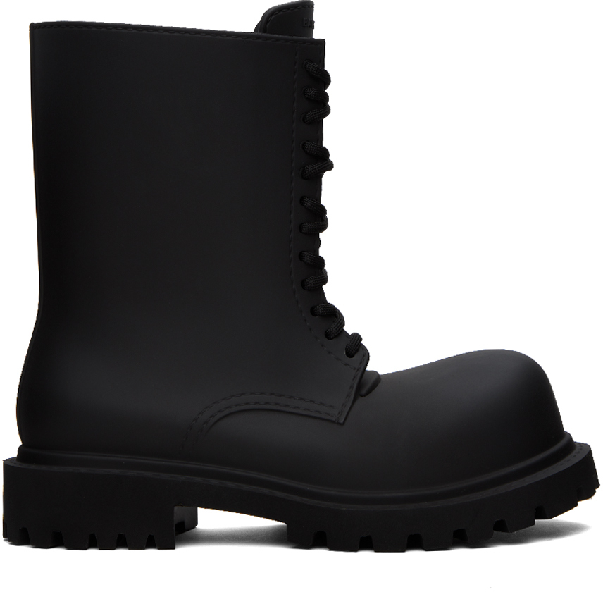 Balenciaga: Black Steroid Boots | SSENSE Canada