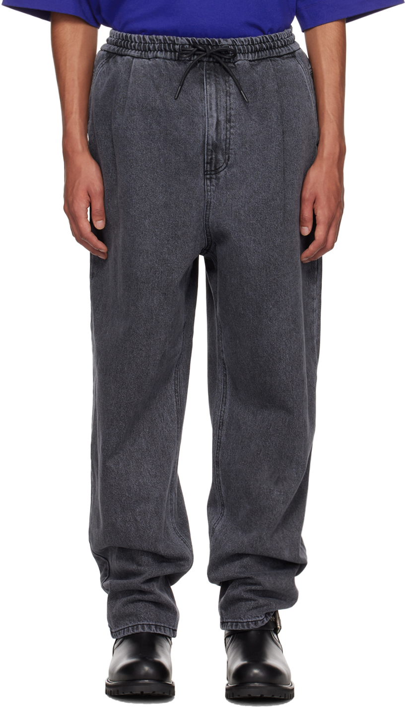 Juunj Gray Pleated Jeans In 3 Grey