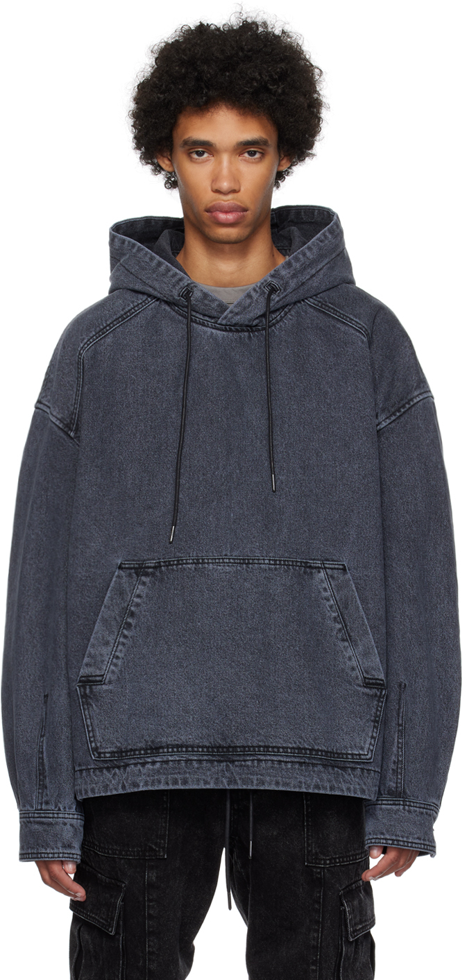 Hooded Sweatshirt, denim