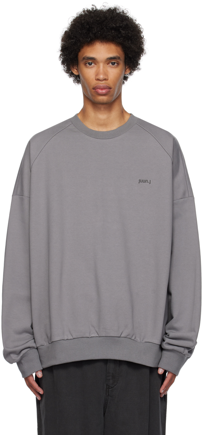Juunj Gray 'compliqué' Sweatshirt In 3 Grey