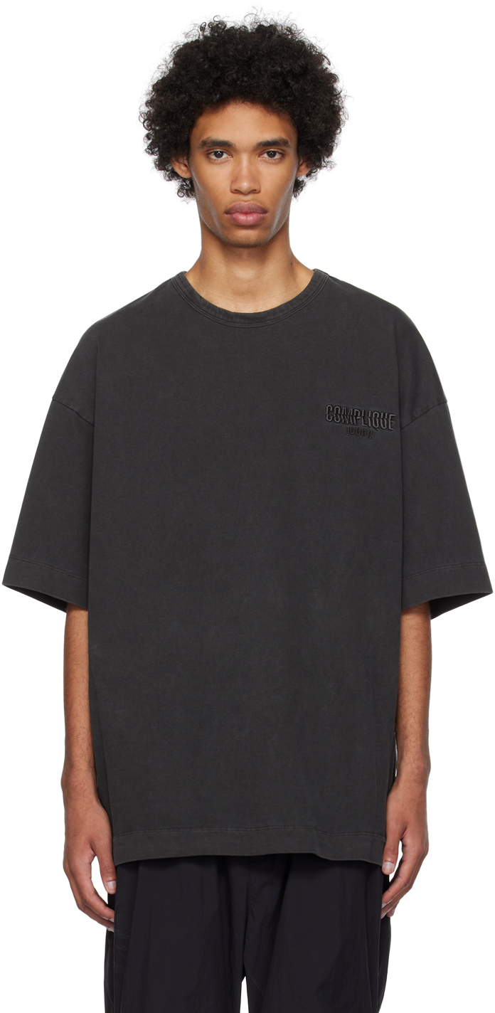 Gray Garment-Dyed T-Shirt by Juun.J on Sale
