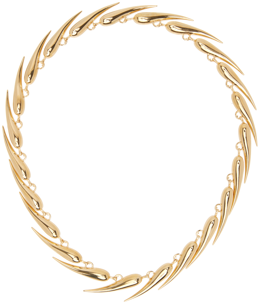 Mugler Gold Spike Necklace
