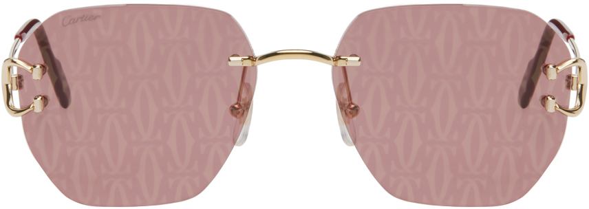 Gold Signature C de Cartier Sunglasses