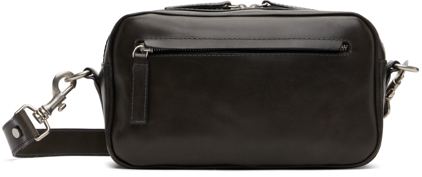 Officine Creative Black Quentin 15 Bag In Piombo