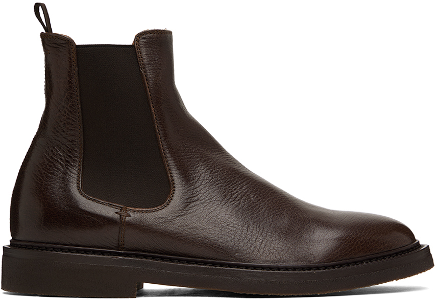 Officine Creative Brown Hopkins 204 Chelsea Boots In Cacao