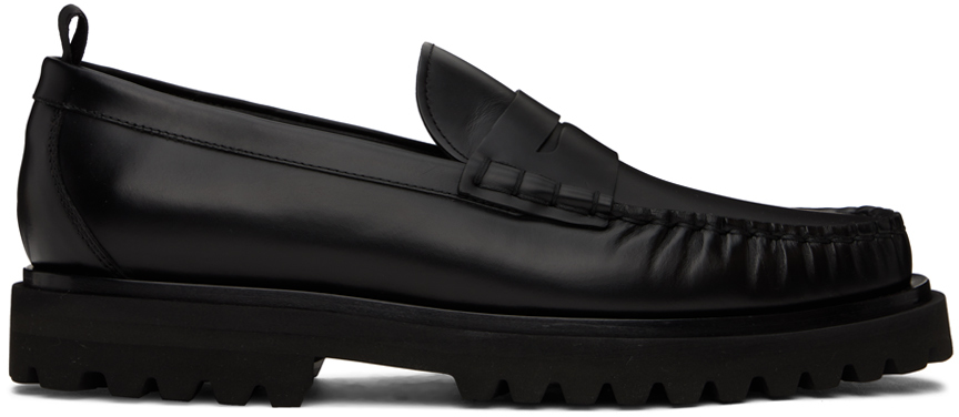 Black 001 Penny Loafers