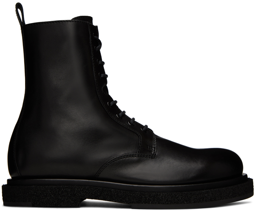 Officine Creative Black Tonal 002 Boots In Nero