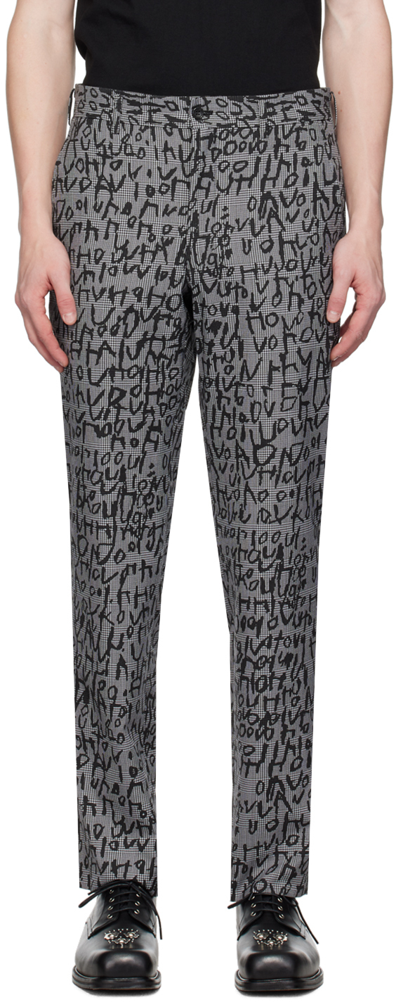 Gray Glen Check Trousers