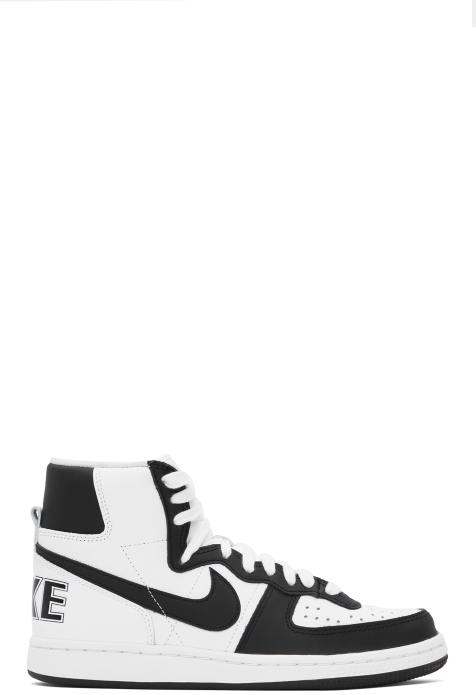 Shop Comme Des Garçons Homme Deux Black & White Nike Edition Terminator High Sneakers In 1 Black