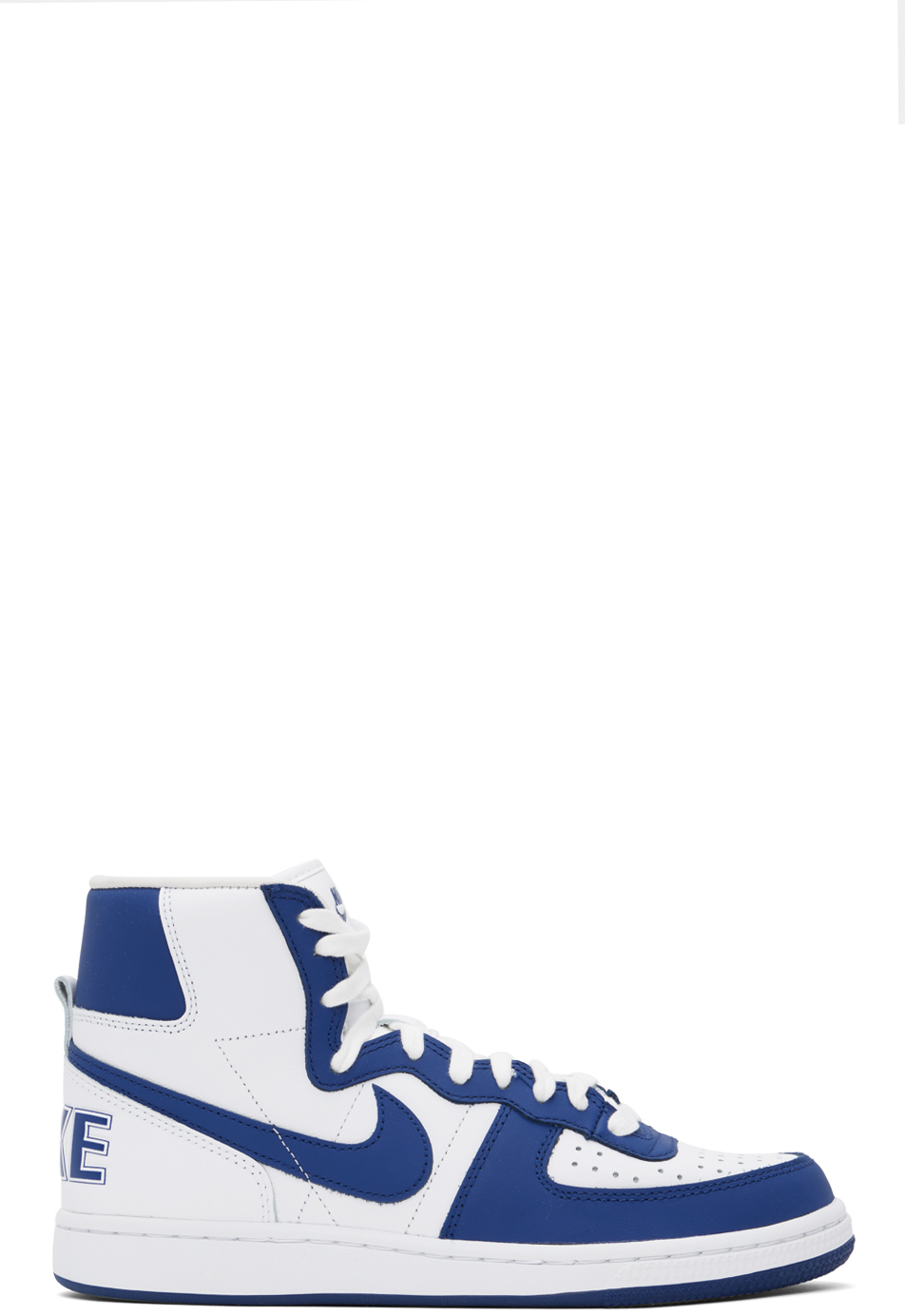 Blue and white nike sneakers best sale