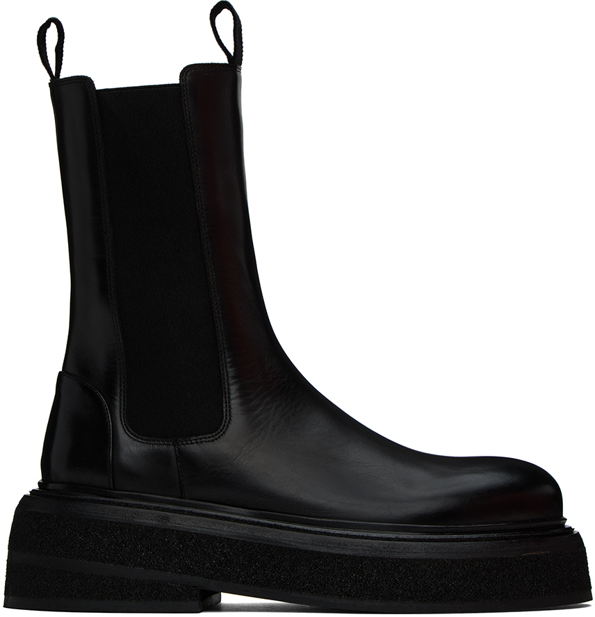 Black Zuccone Boots by Marsèll on Sale