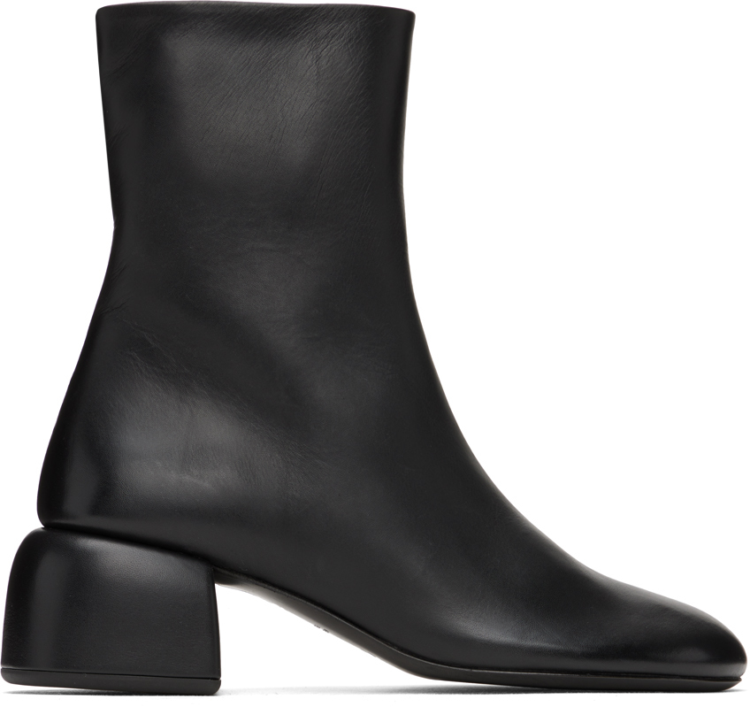 Marsèll Black Zip-Up Boots