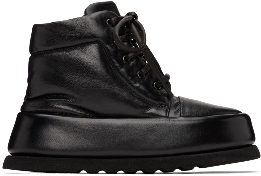 Marsèll: Black Leather Boots | SSENSE