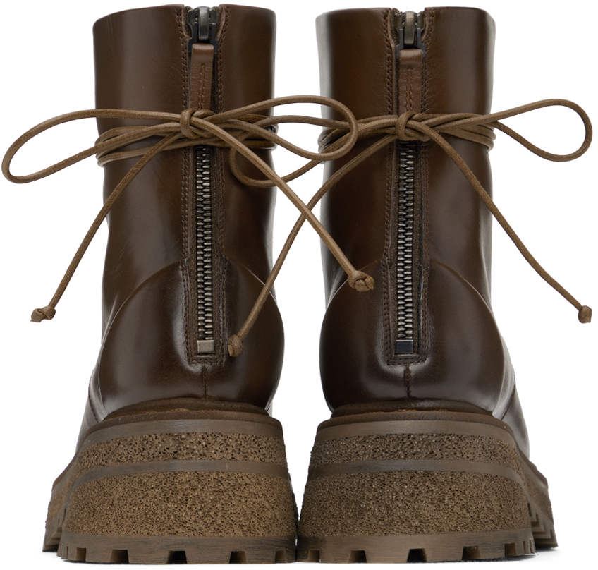 MARSÈLL SSENSE EXCLUSIVE BROWN CARRO BOOTS