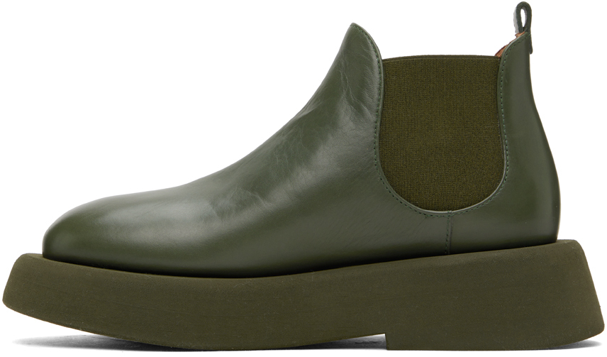 Marsèll Khaki Gomme Gommellone Chelsea Boots In 767 Chlorophyll
