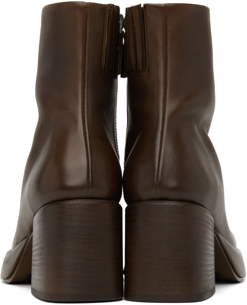 Shop Marsèll Brown Plattino Boots In 490 Chocolate