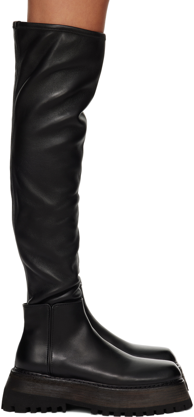 Marsèll: Black Quadrarmato Boots | SSENSE