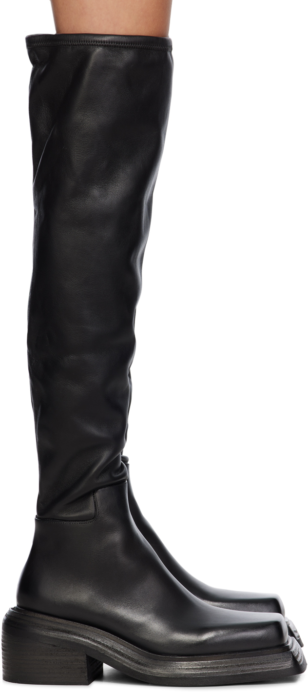 Marsèll: Black Cassetto Tall Boots | SSENSE