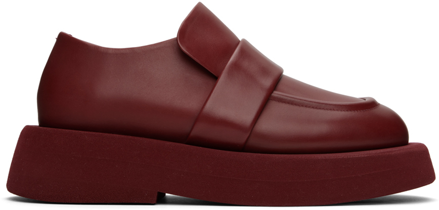 Marsèll Red Gommellone Loafers In 594 Blood Red