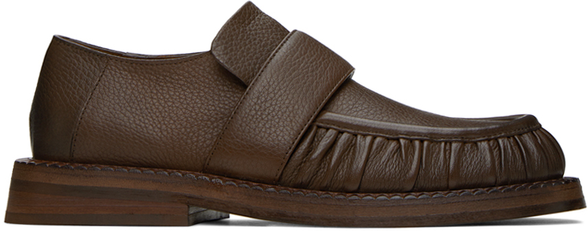 Marsèll Brown Alluce Loafers In 490 Chocolate