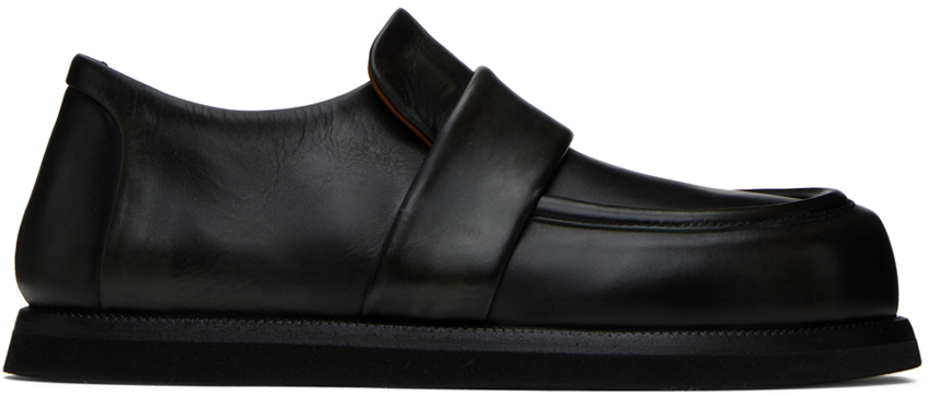 Shop Marsèll Black Accom Loafers In B92 Black-chloroph