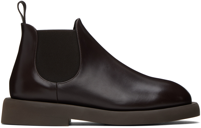 Stivali Chelsea MARSÈLL Gommello MMG473 In Pelle Nera - Uomo Taglie UK 9-10