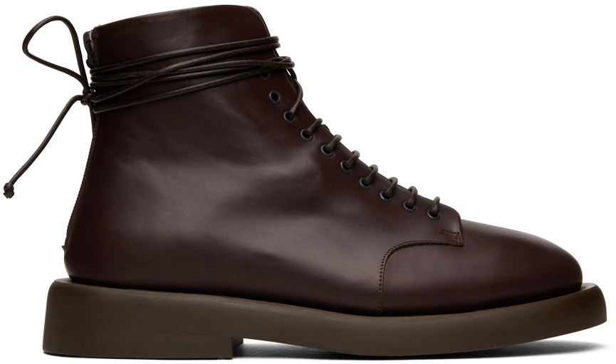 【関税込み】Marsell SSENSE限定 ブラウン Carro ブーツ Marsèll SSENSE Exclusive Brown Carro Boots - Shoes - BeyondStyle