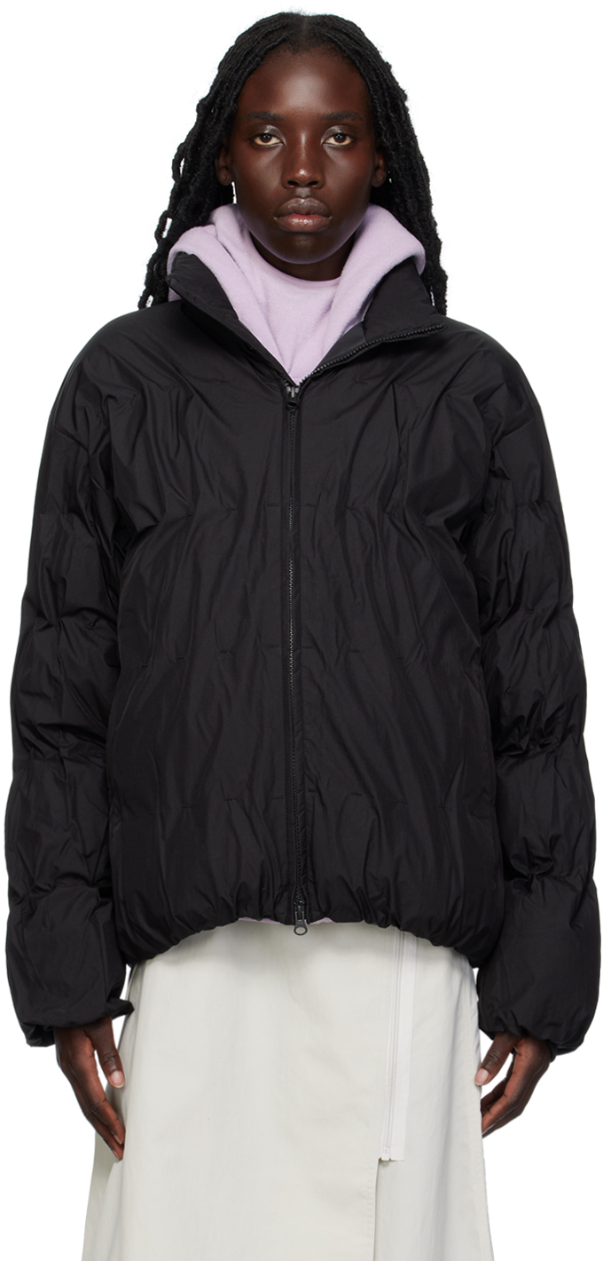 POST ARCHIVE FACTION (PAF) SSENSE Exclusive Black 4.0+ Right Down Jacket