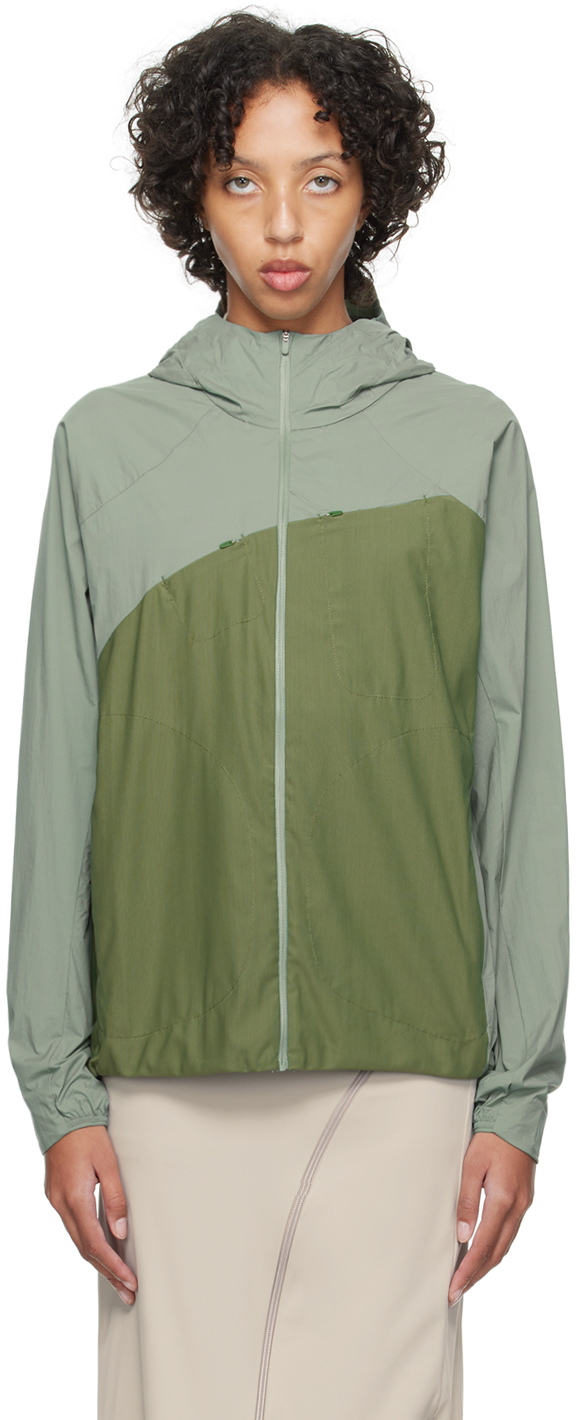 Post Archive Faction (paf) Green Paneled Jacket