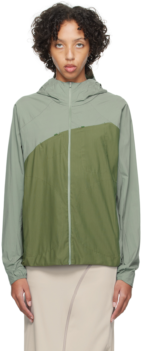 Green 5.1 Center Jacket by POST ARCHIVE FACTION (PAF) on Sale