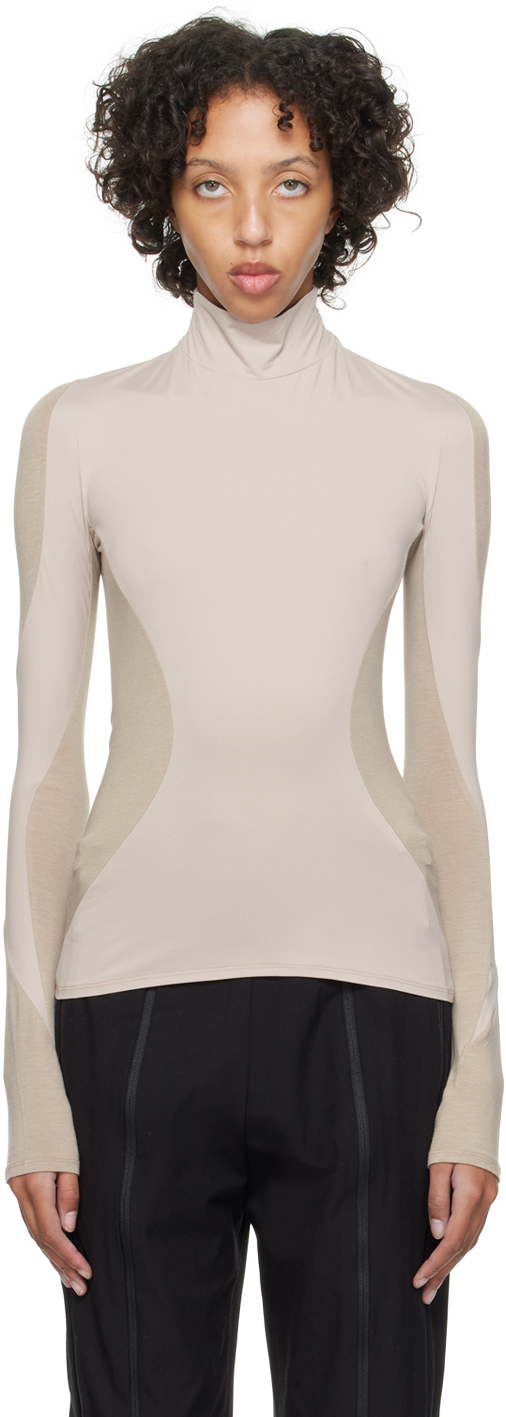 POST ARCHIVE FACTION (PAF) Beige 5.1 Right Turtleneck