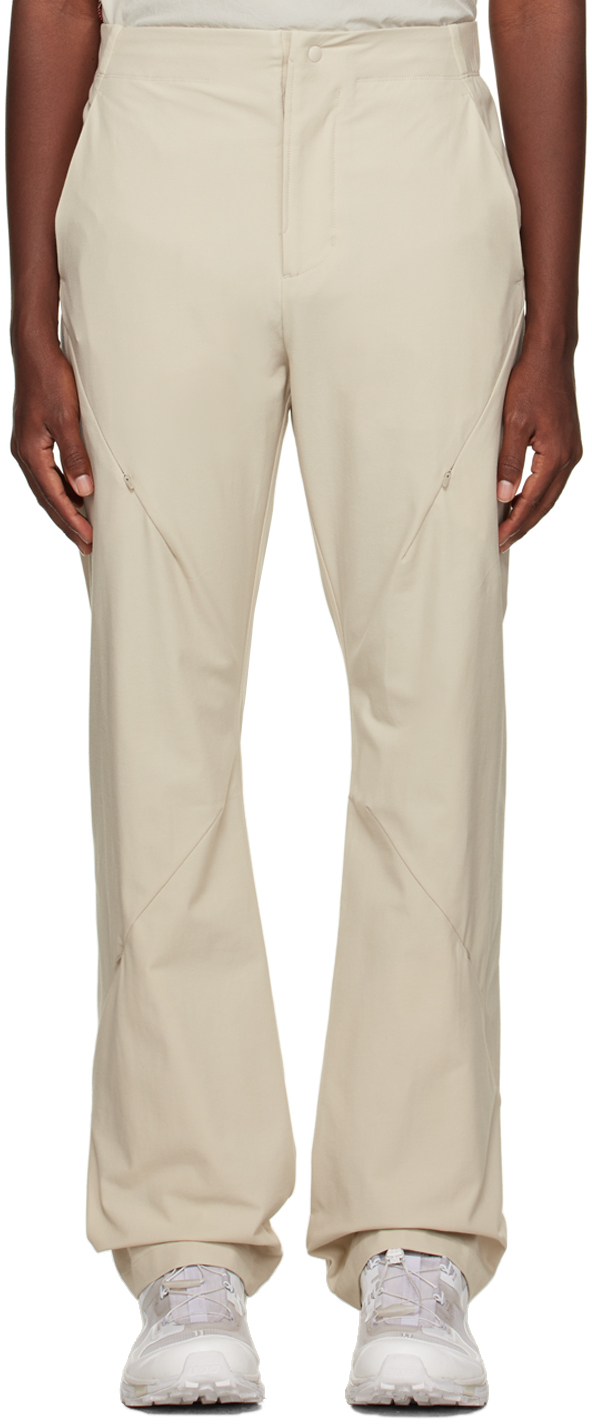 Beige 5.1 Technical Right Trousers by POST ARCHIVE FACTION (PAF