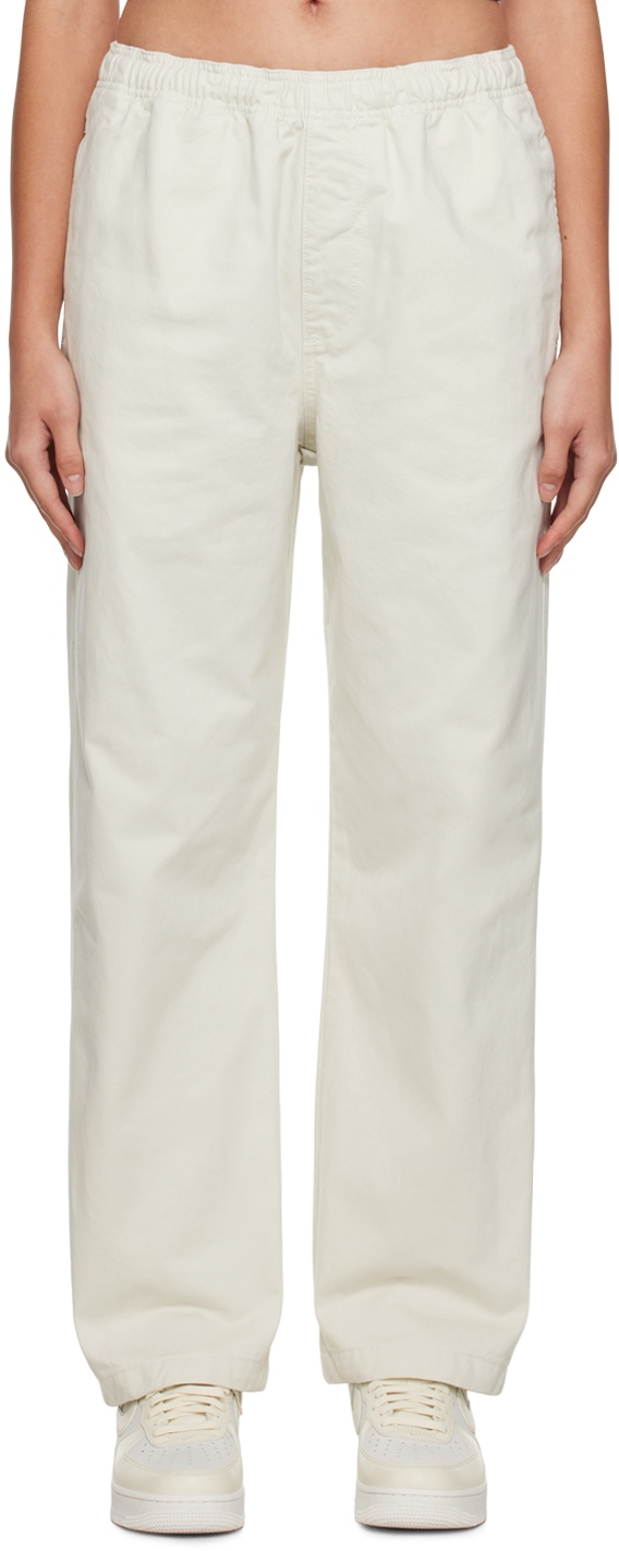 Stüssy White Beach Trousers