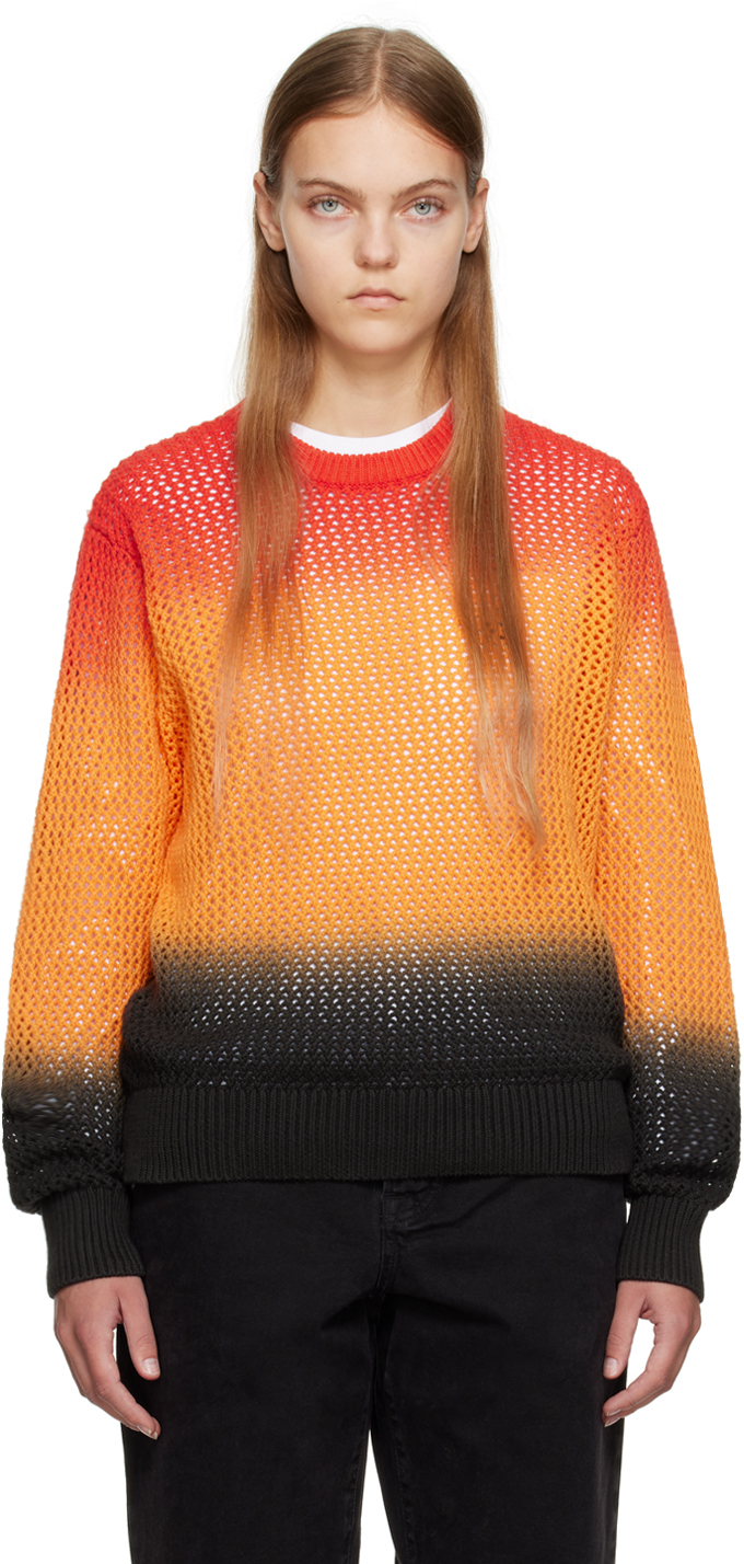 Stüssy Orange Crewneck Sweater