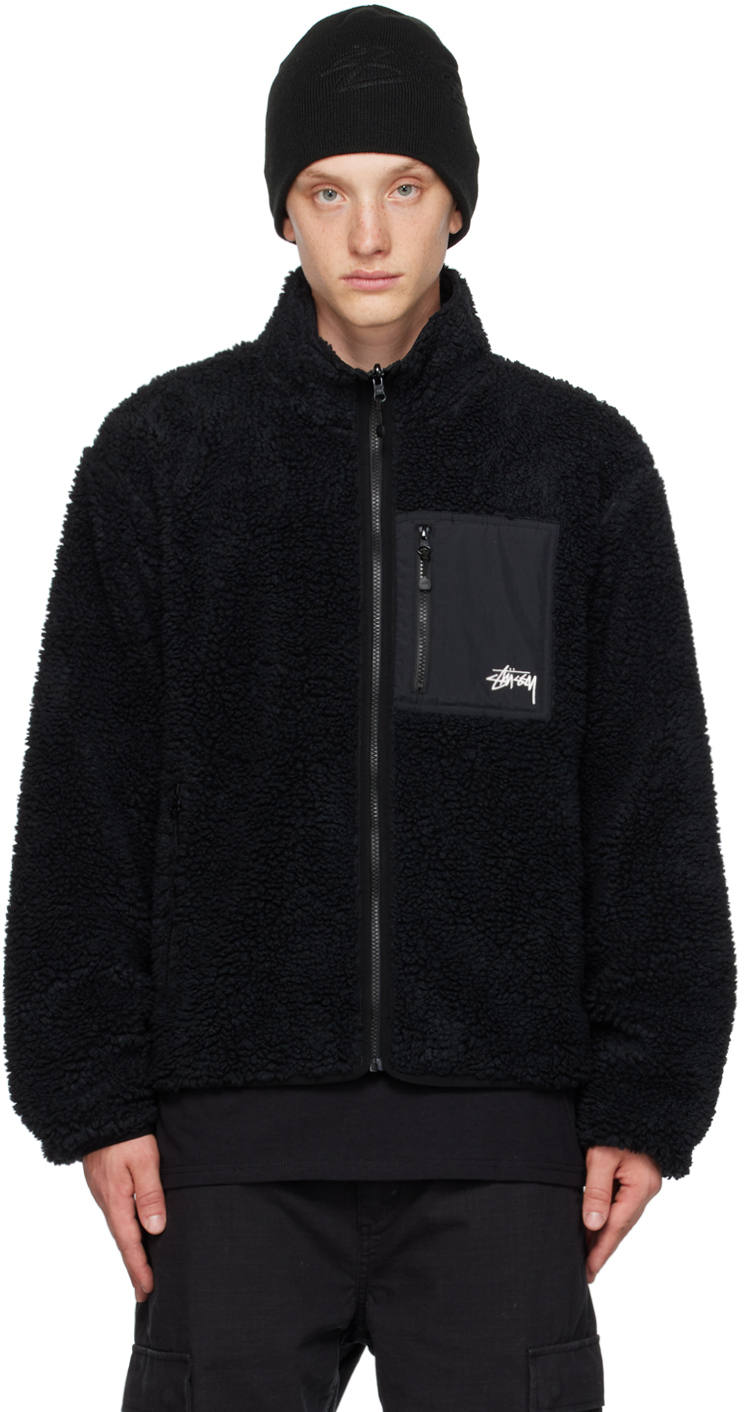 Stüssy Black Zip Reversible Jacket