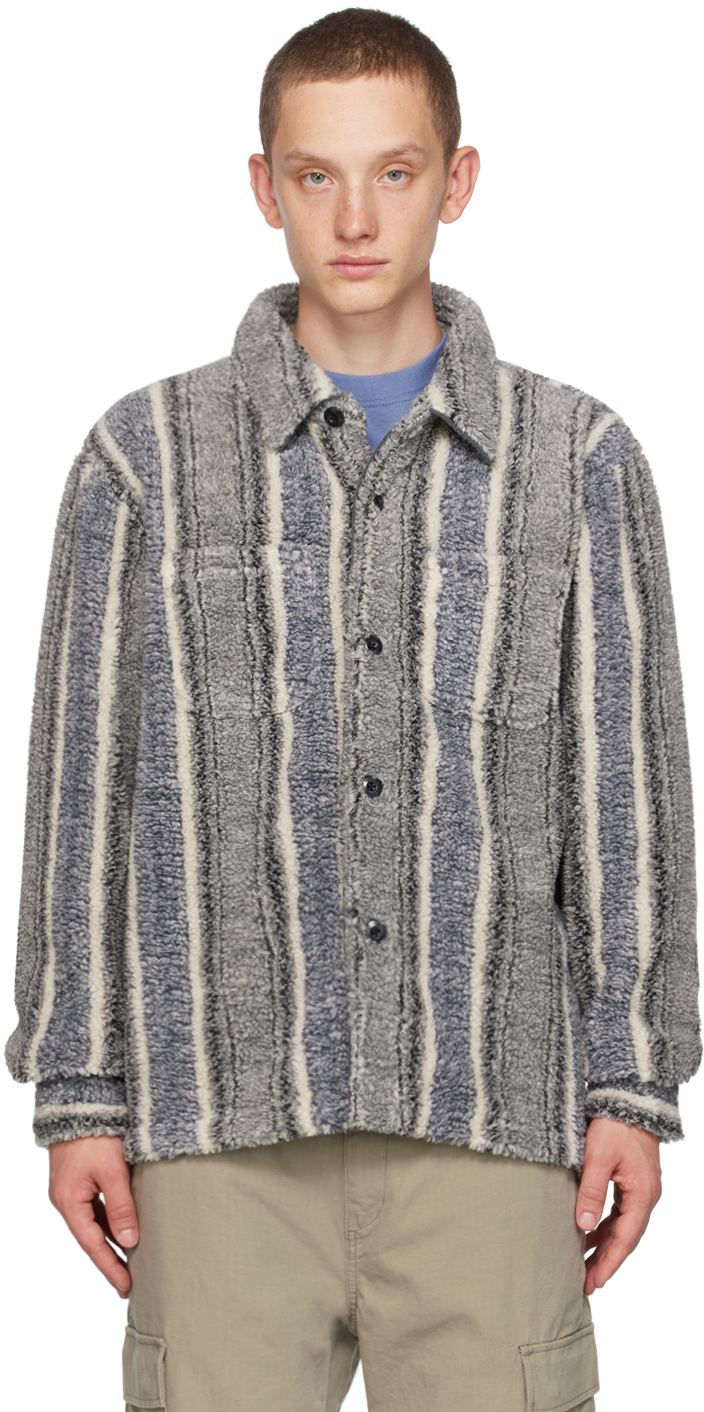 STUSSY OUR LEGACY STRIPED SHIRT SIZE M-