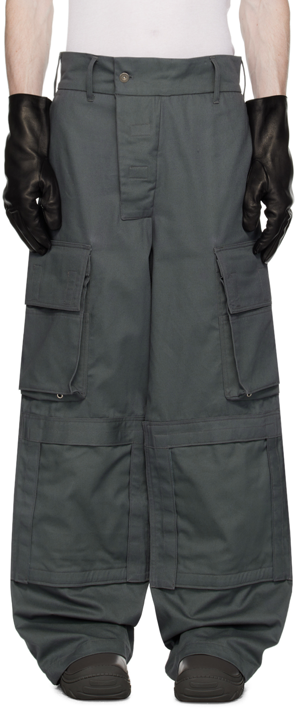 BRYAN JIMENÈZ SSENSE Exclusive Gray Bunker Cargo Pants SSENSE UK