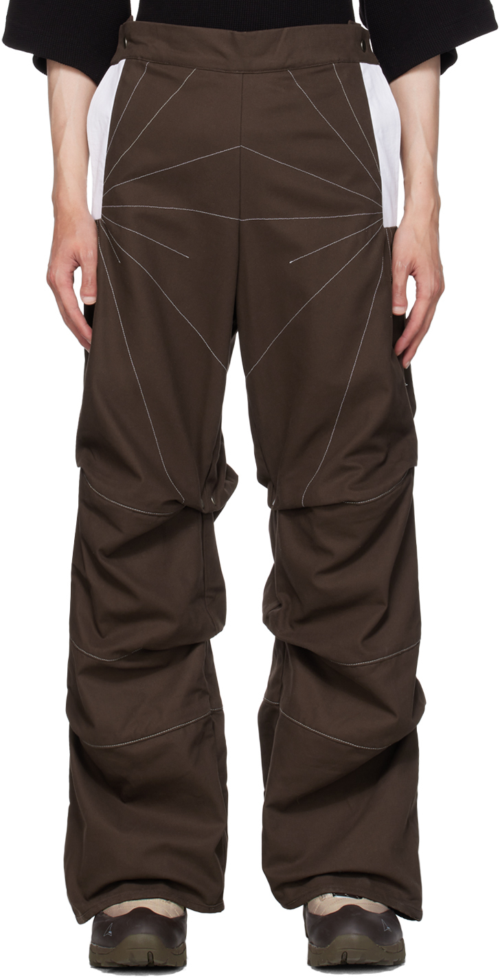 Brown Darted Trousers