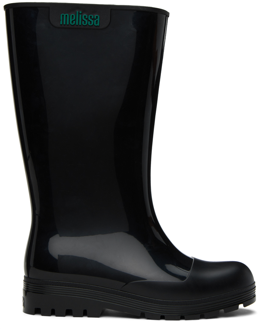 Shop Melissa Black Welly Boot In Ao245 Black