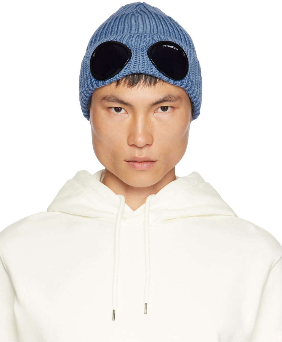 C.P. Company Goggles-detail Ribbed Wool Beanie - Farfetch