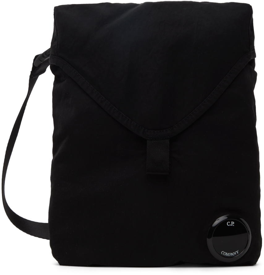 C.P. Company: Black Nylon B Bag | SSENSE Canada
